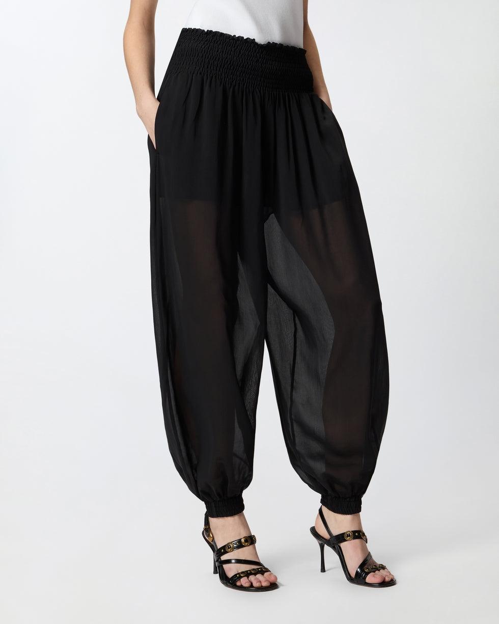 Pantaloni leggeri e fluidi<BR/> 106845A3B2 Z99 PINKO 