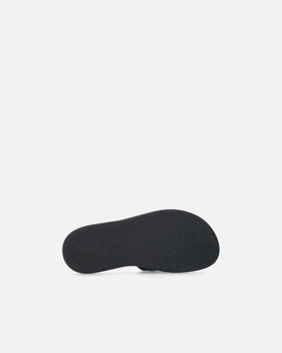 Ciabatte in nappa trapuntata con logo Love Birds<BR/> SD0525P003 Z99 PINKO 