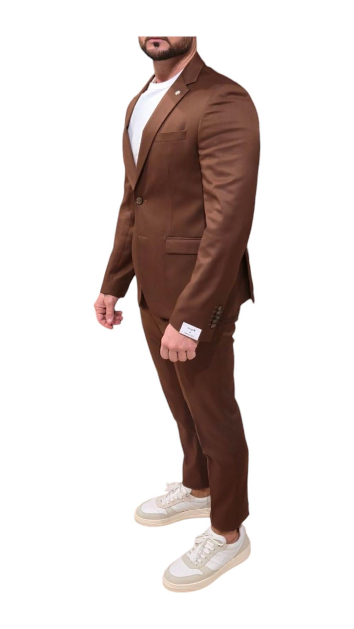 abito uomo monopetto 2 pezzi 3732A3109C243785 29 MANUEL RITZ 