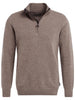 Maglia con mezza zip Holden in pura lana