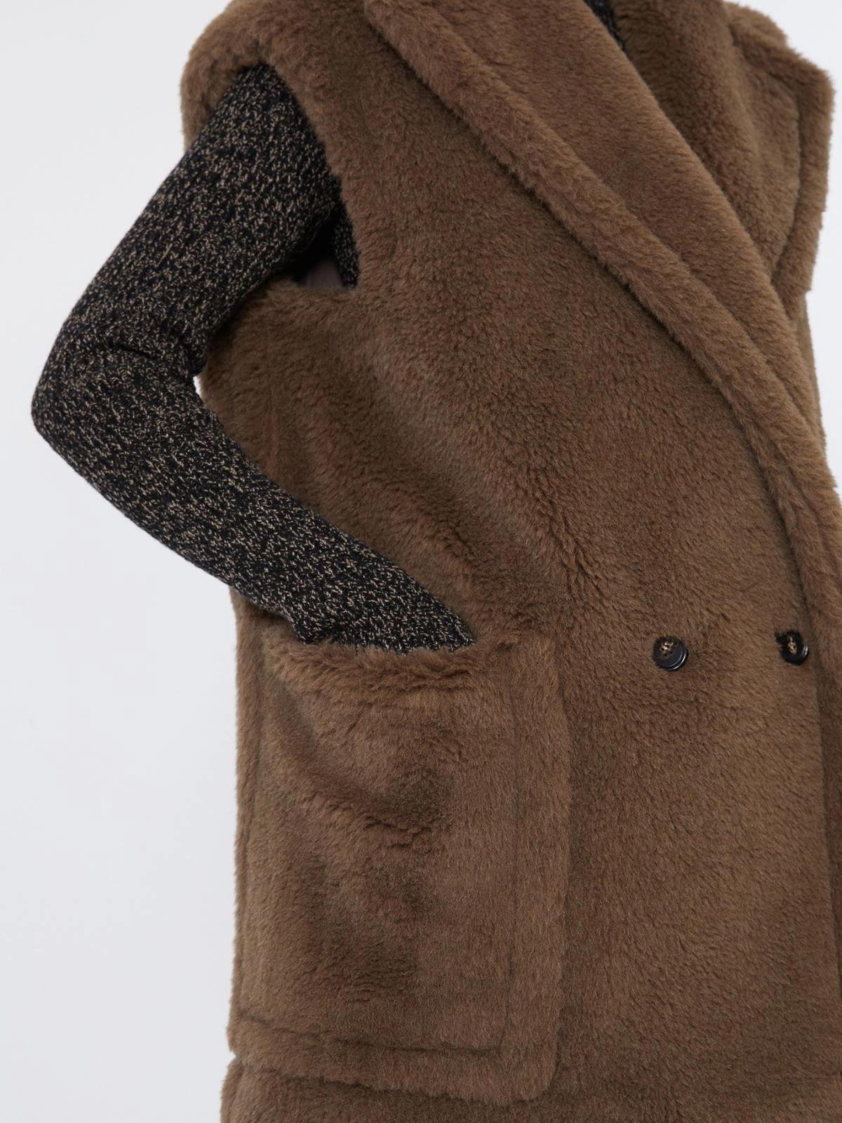 Gilet in Teddy in alpaca e lana <BR/> BORMIDA1234 004 MAX MARA 