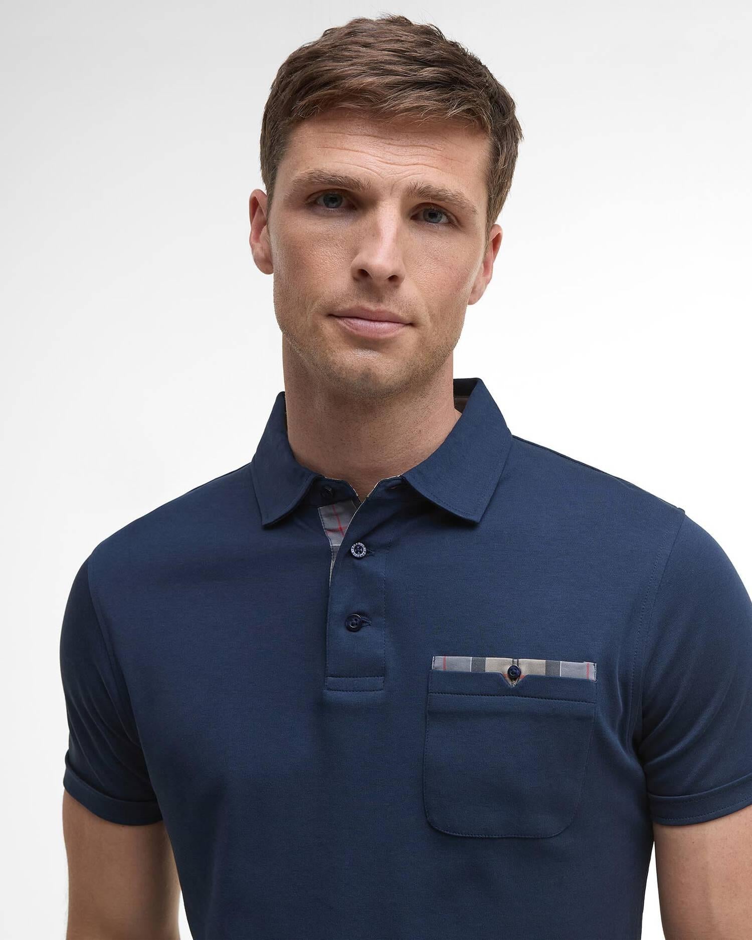 Polo Corpatch a maniche corte leggermente aderente<BR/> MML1496MML NY91 BARBOUR 
