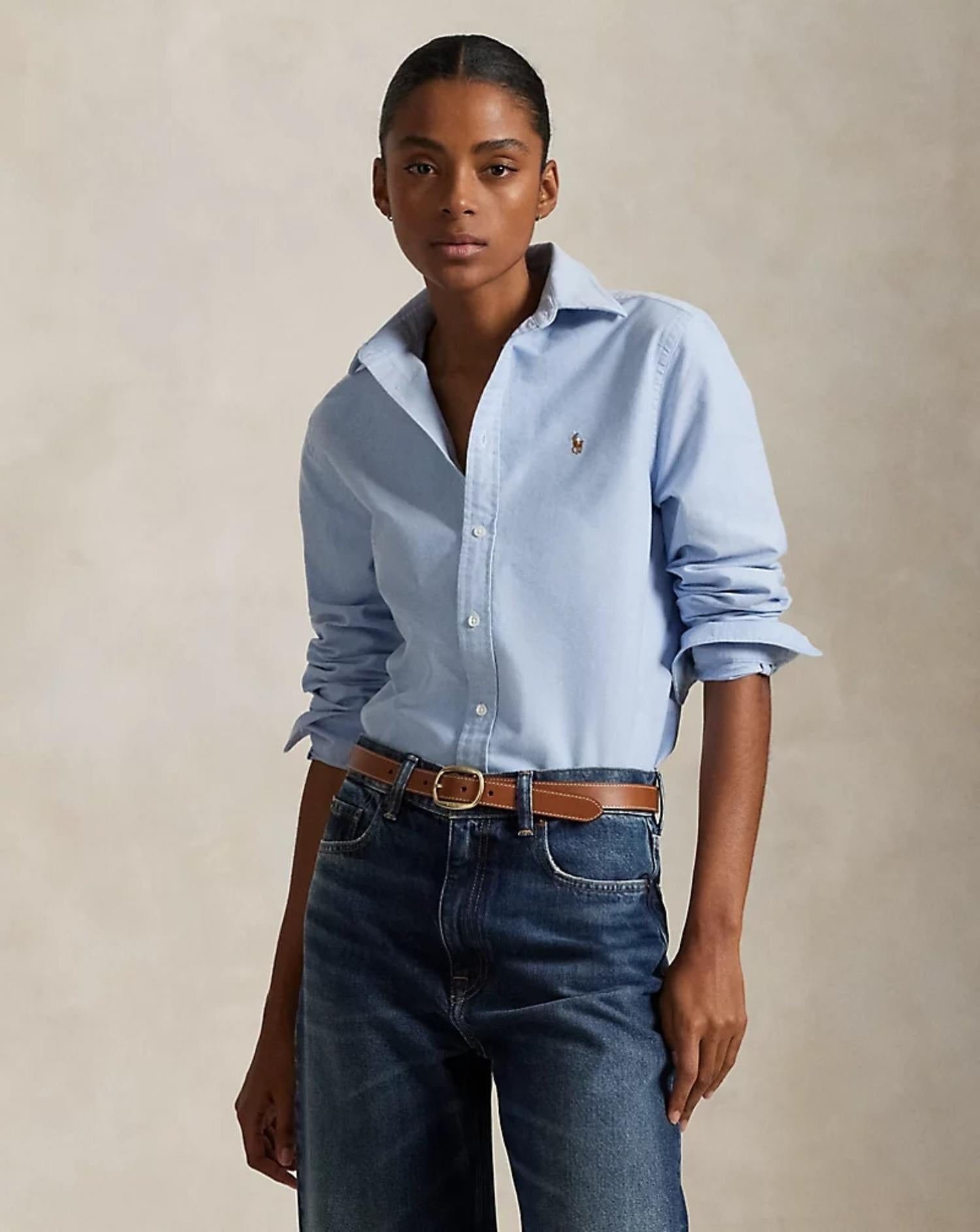 Camicia donna Oxford in cotone 211891377 001 RALPH LAUREN 