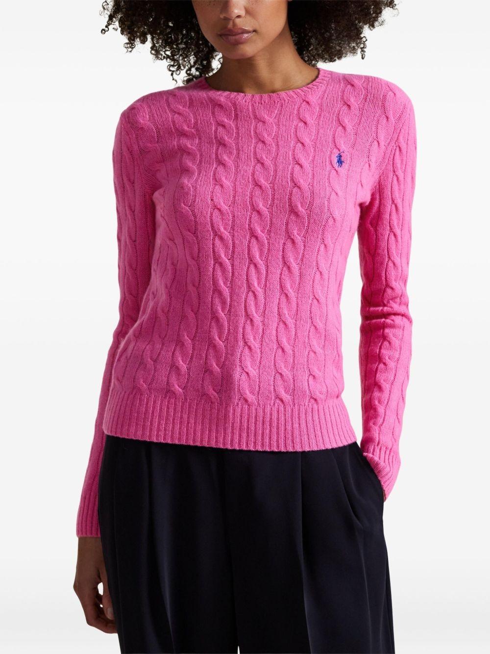 Maglia in misto lana cashmere a trecce 211971865 008 RALPH LAUREN 