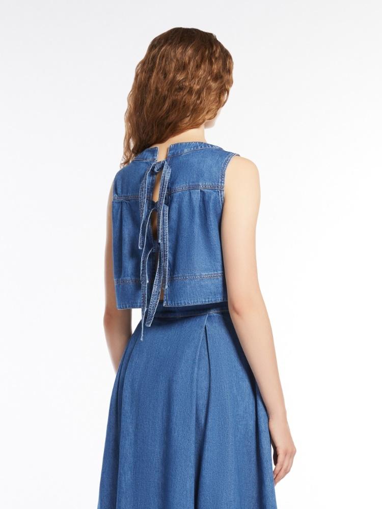 Top in denim di cotone MAGIA 002 WEEKEND 