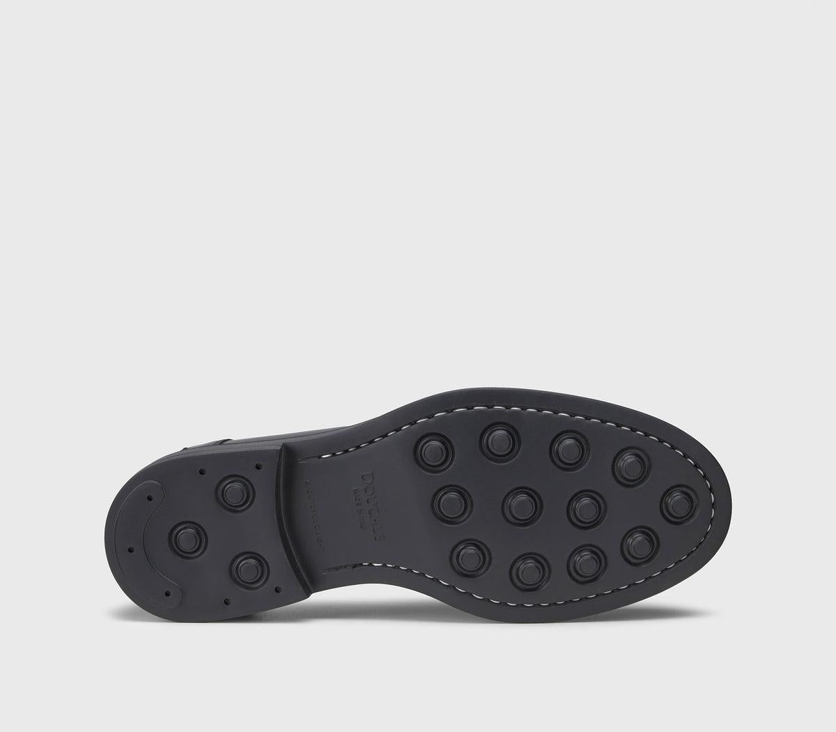 Mocassino in pelle nera<BR/> 2726BRUGES NERO DOUCAL'S 