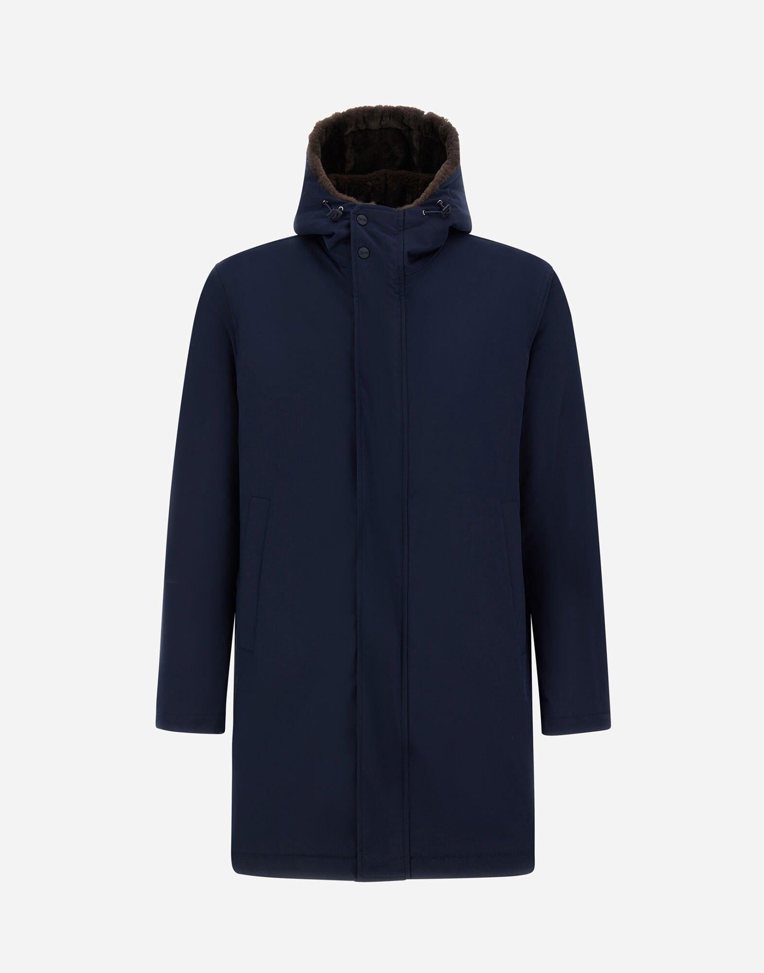 PARKA LUNGO IN PELLICCIA ECOLOGICA KEYSTONE PA000170U12343Z 9200 HERNO 