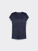 Blusa in raso con scollo a V