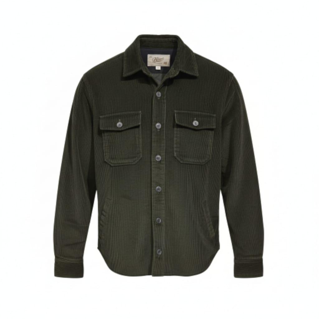 Overschirt in fustagno Bl'Ker HUNTERVELVET GREEN BL'KER 