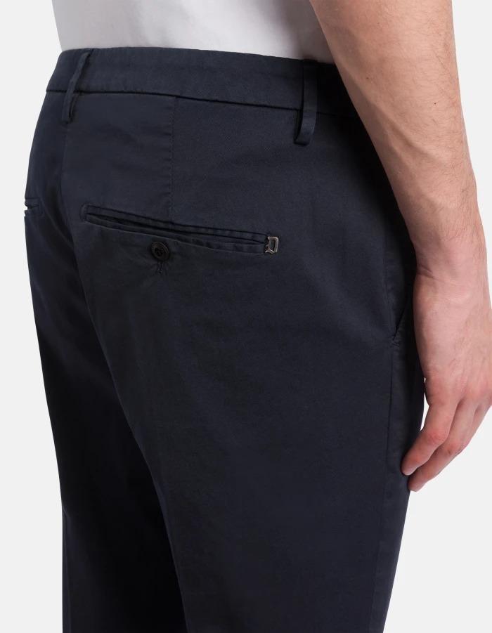 Pantaloni Gaubert slim in gabardina compact<BR/> UP235GS0096UPTD 890 DONDUP 