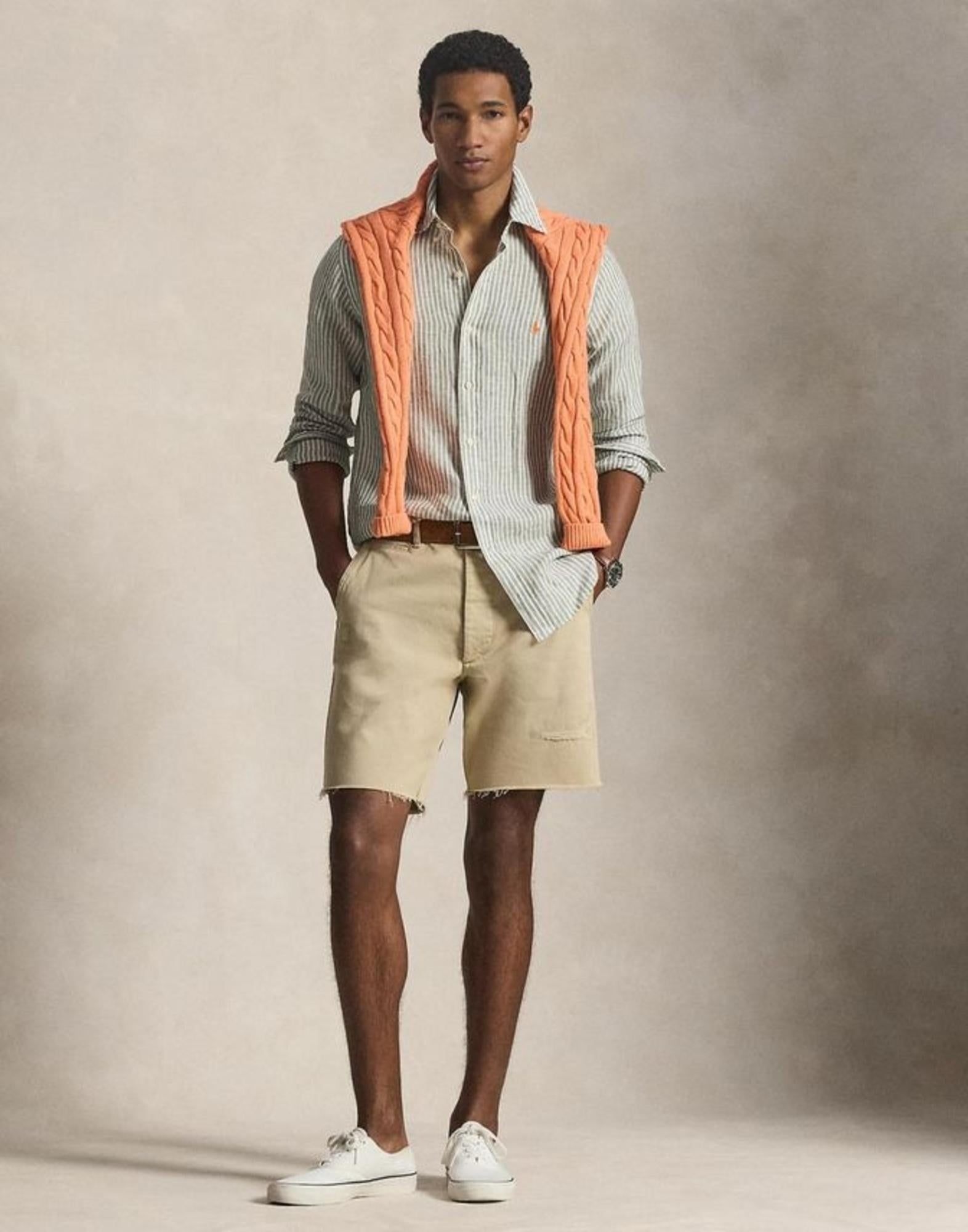 Camicia uomo in puro lino 710B15594 001 RALPH LAUREN 