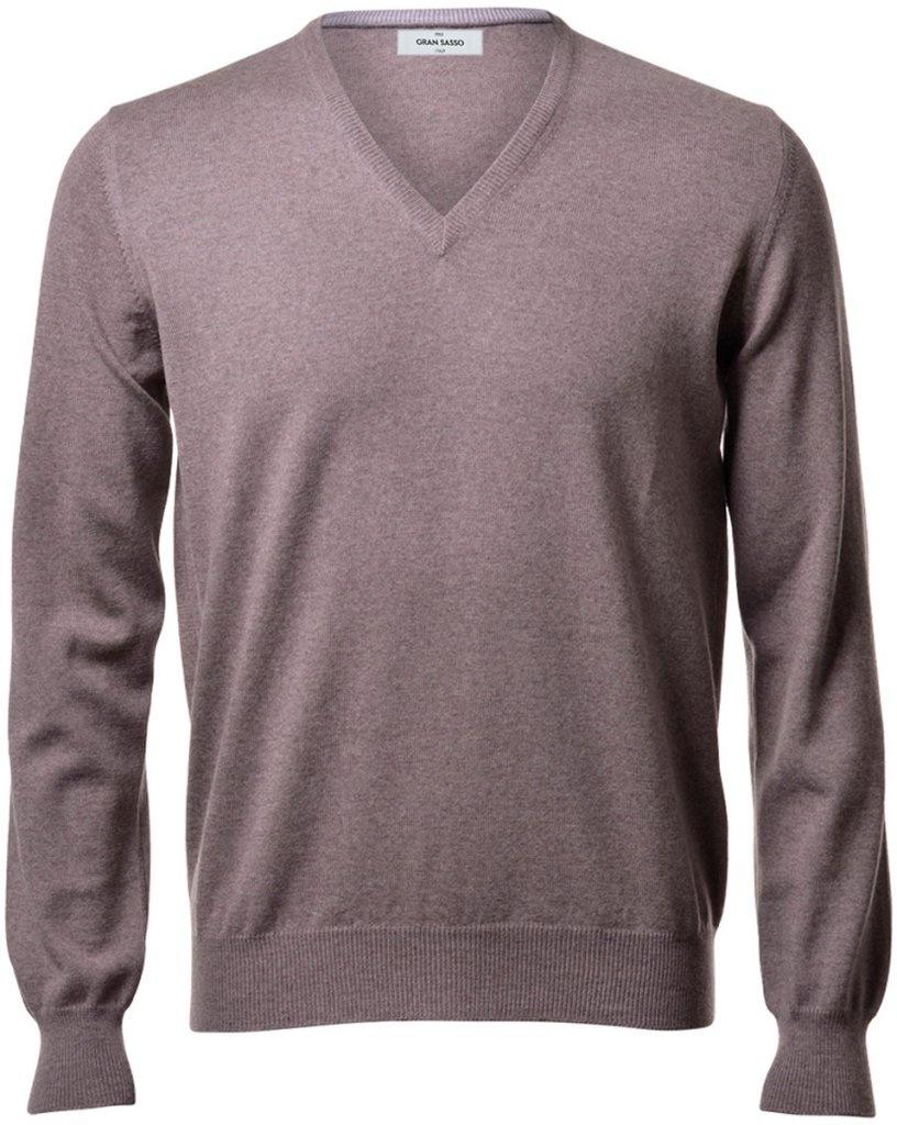Maglia uomo collo a v in pura lana
