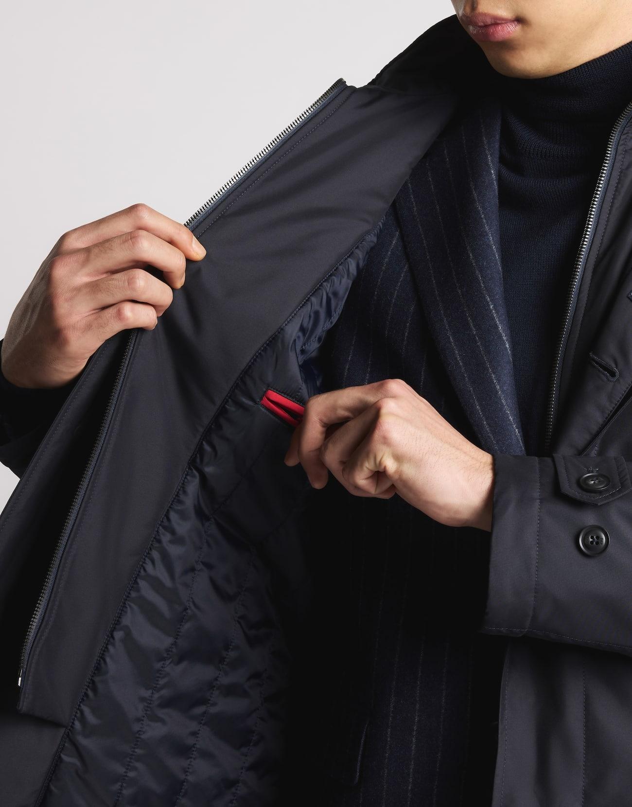 Morning Coat in Popeline Tecnico<BR/> NAM62510160AXX U804 FAY 