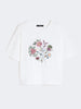 T-shirt in jersey di cotone con stampa - Bianco