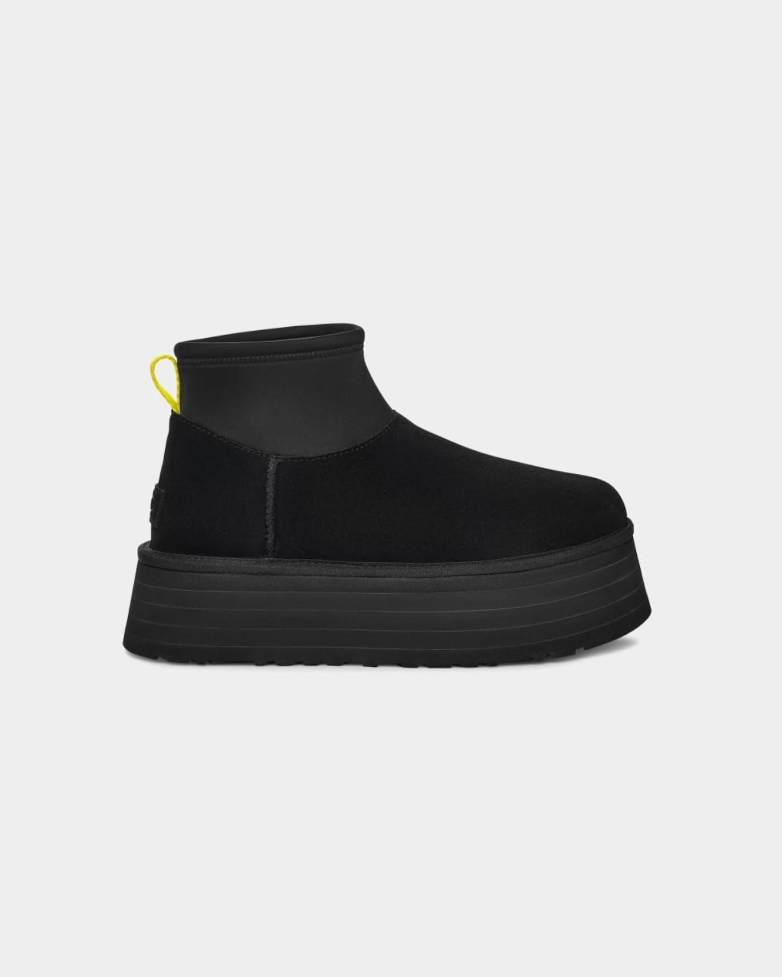 Scarpe donna classic mini dipper in pelle scamosciata 1168170 BLK UGG 