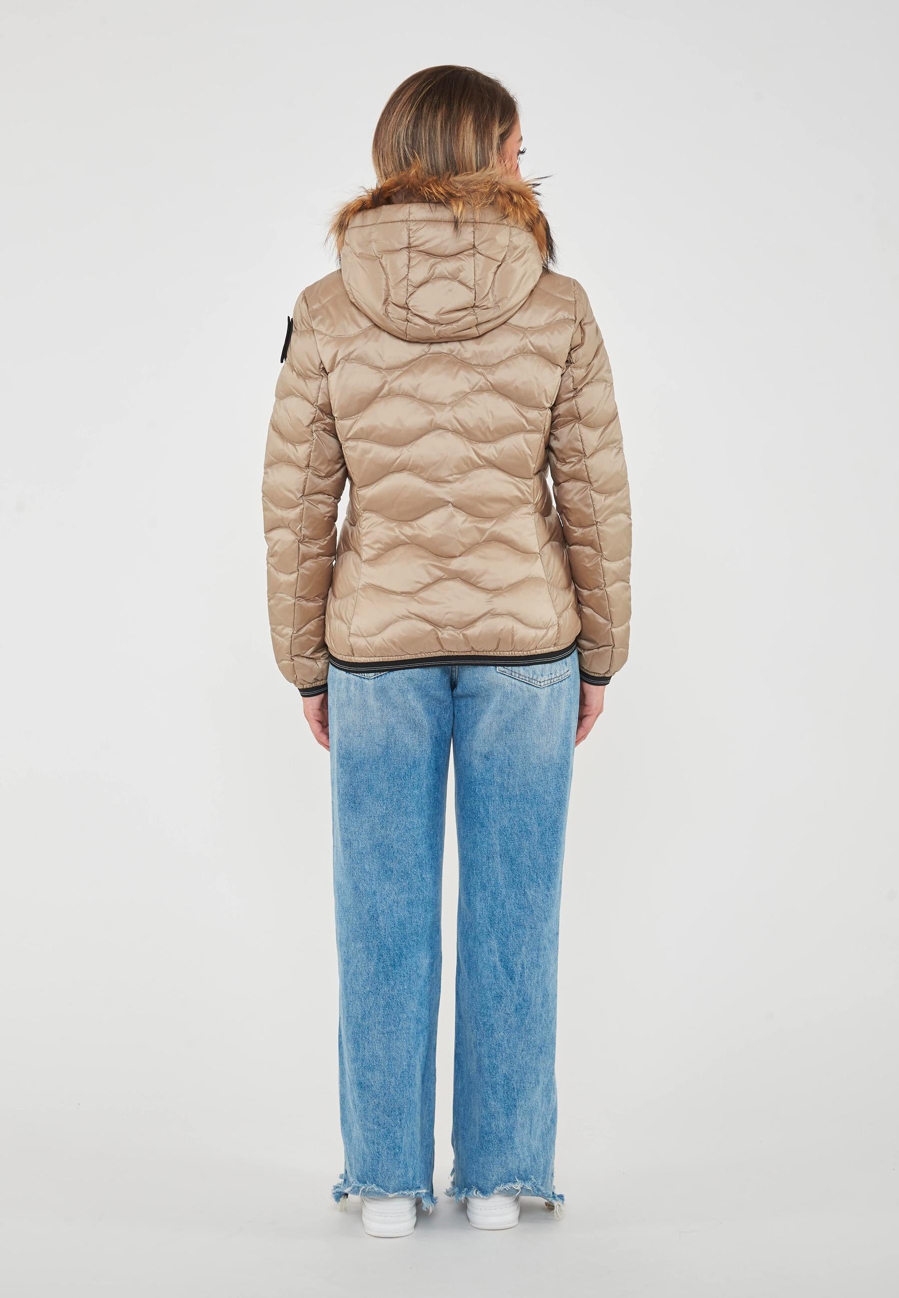 PIUMINO CON BORDO IN PELLICCIA ALDIE<BR/> BLDC03096 6047/301LT BLAUER 