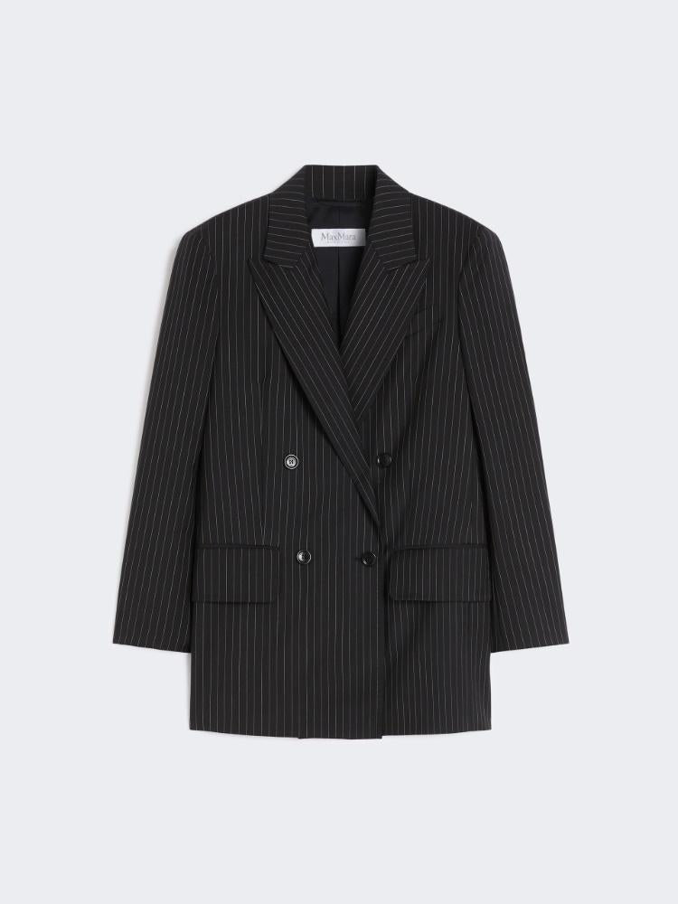 Blazer doppiopetto in lana gessata MATTIA 002 MAX MARA 