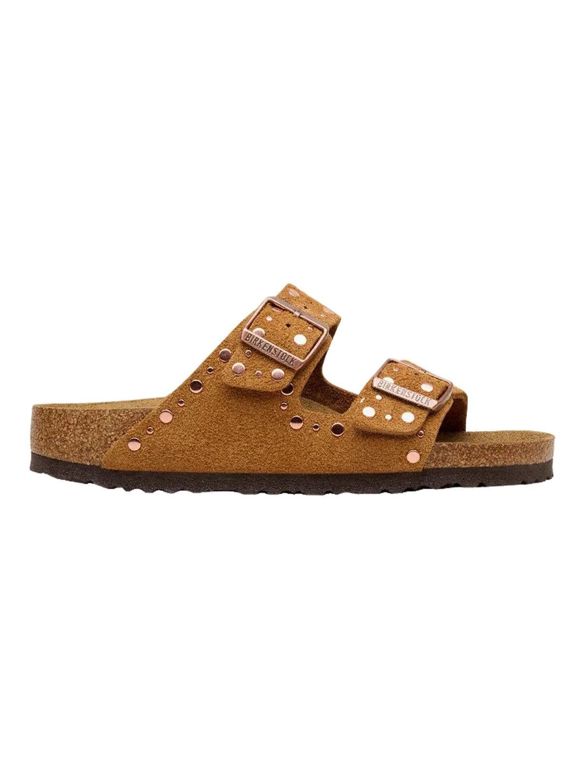 Ciabattai Arizona Rivet in camoscio 1031731ARIZONA MINK BIRKENSTOCK 