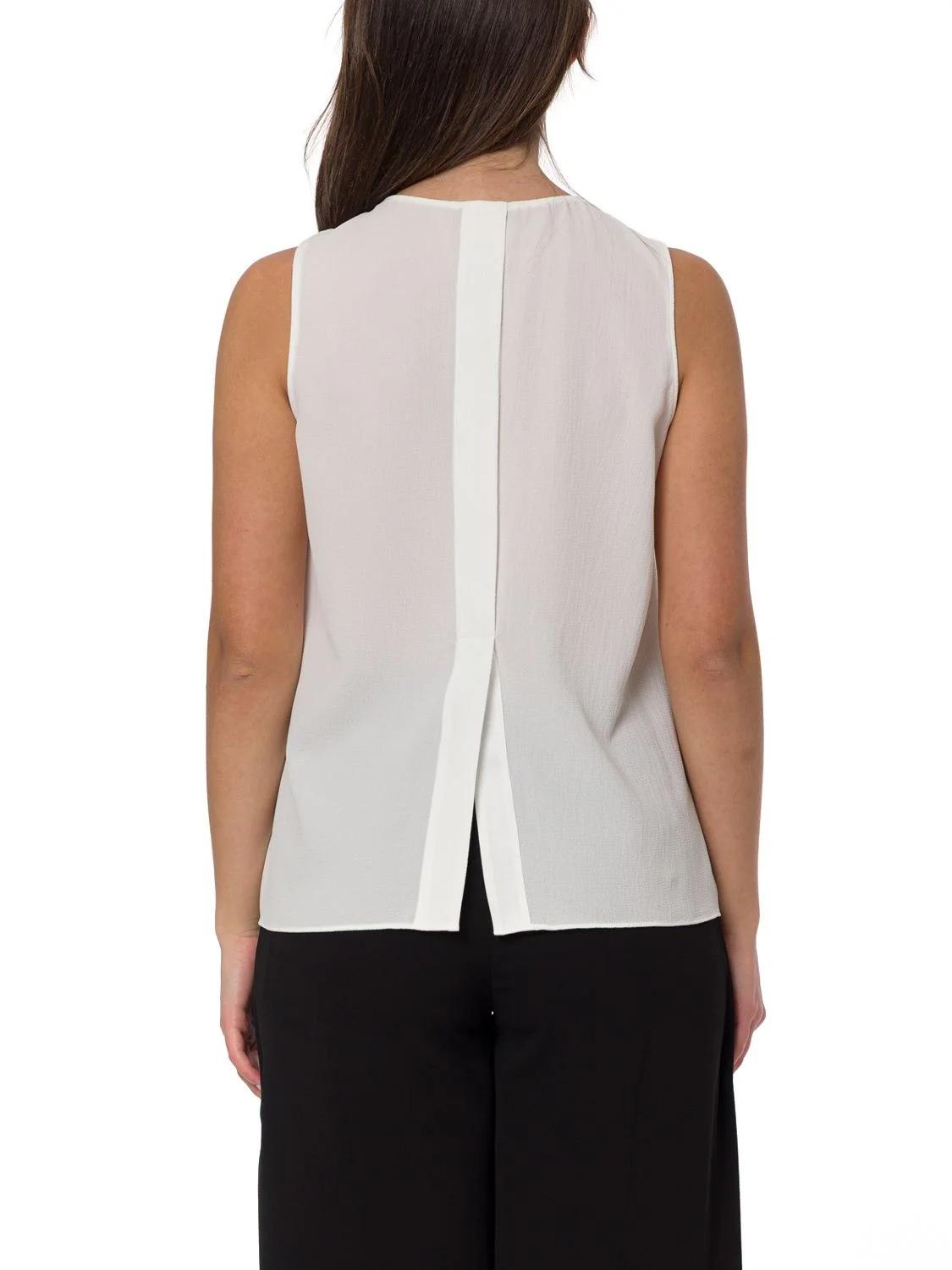Camicetta senza maniche con scollo rotondo di Emporio Armani<BR/> EW003332AF12516 U0002 ARMANI 