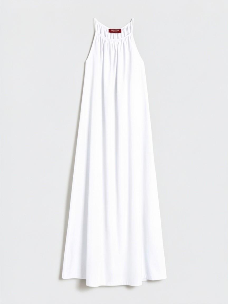 Abito in popeline di cotone - Bianco<BR/> MSTZUPPA 001 MAX MARA STUDIO 