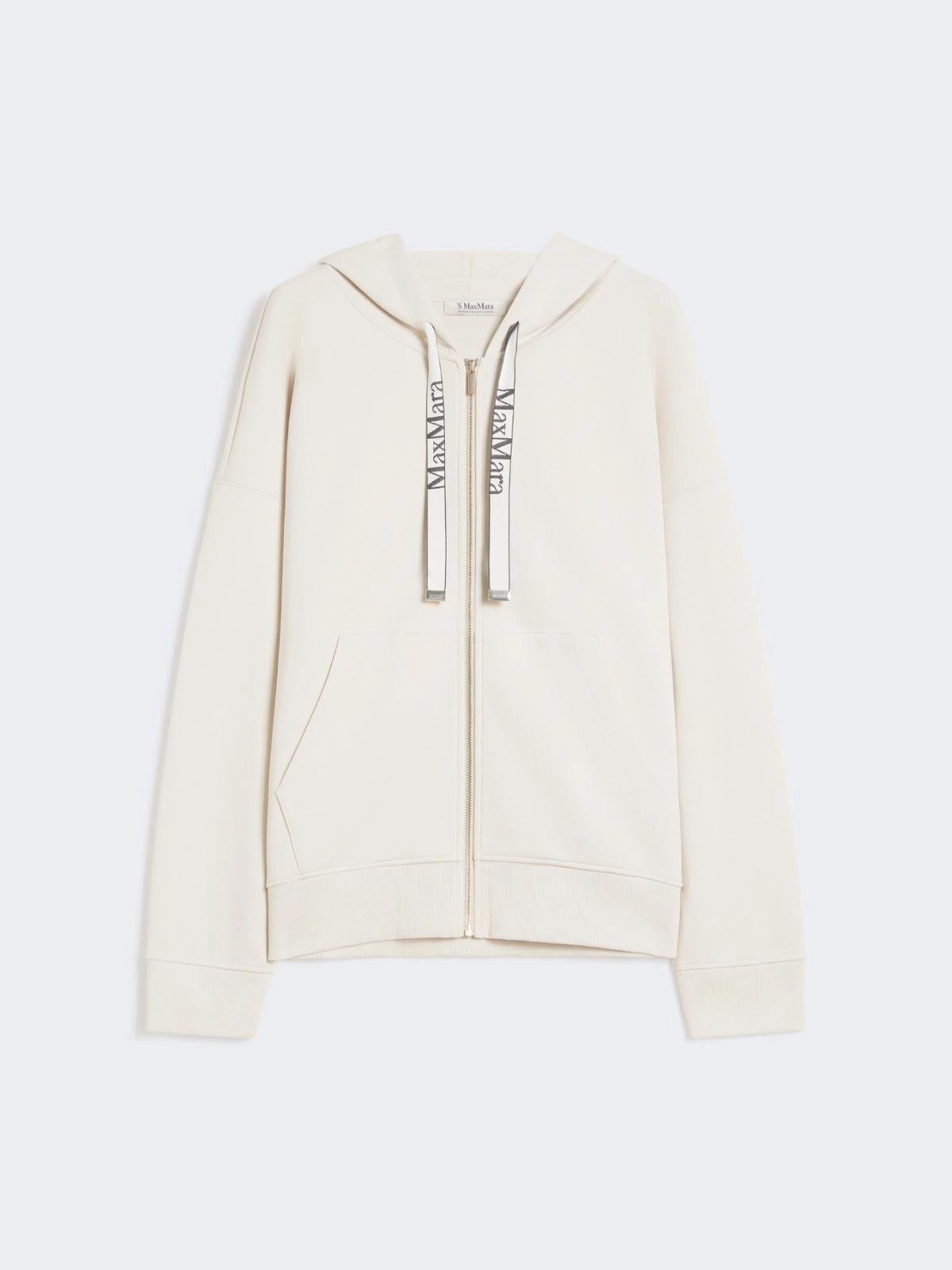 SMMJOUR<BR/>Felpa con zip in jersey tecnico SMMJOUR 001 S MAX MARA 