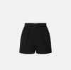 Shorts in crêpe leggero con pinces