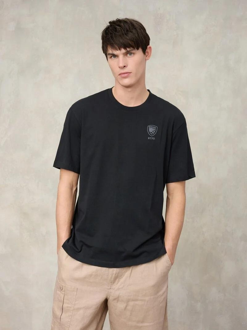 T-SHIRT LOGO IN TONO EUTAW<BR/> BLUH02302 7439/999 BLAUER 
