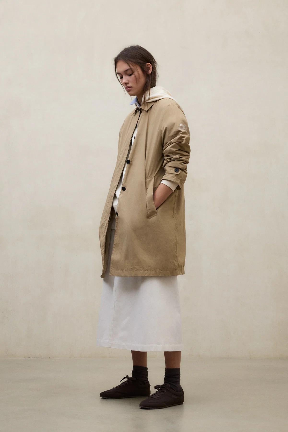 Trench Packable Verne Beige<BR/><BR/> VERNE 993 ECOALF 