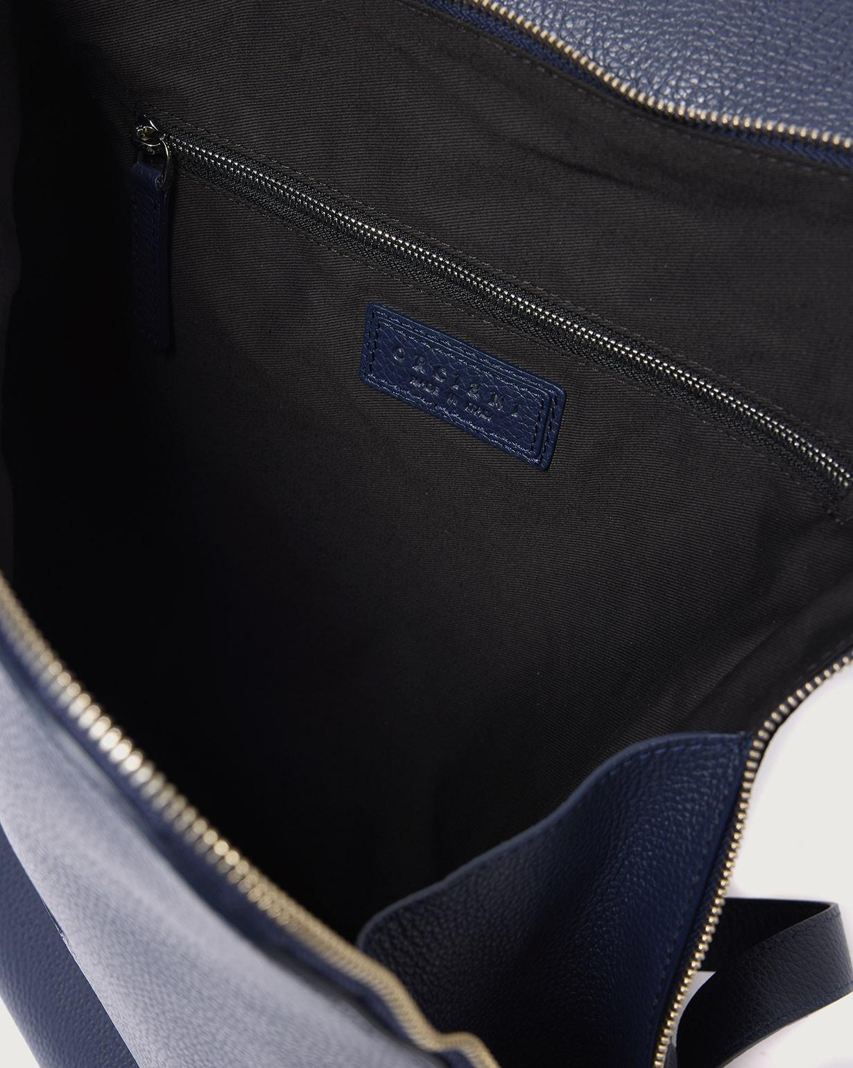 Zaino Active Micron in pelle martellata<BR/> P00753MIC NAVY ORCIANI 