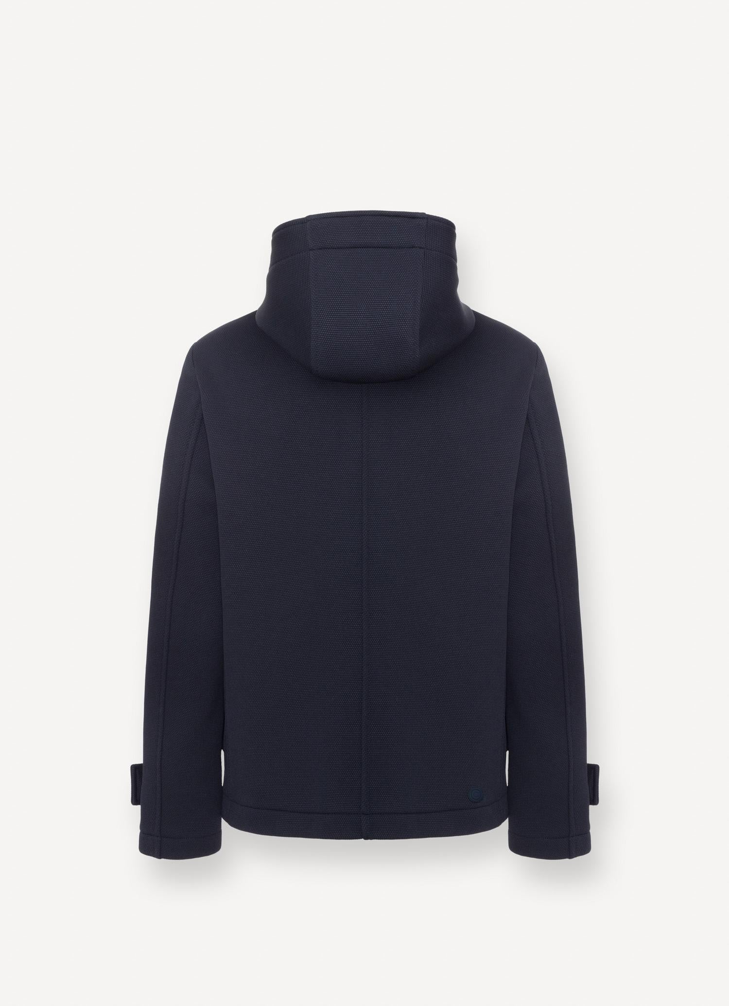Men's jacket in technical fabric with honeycomb effect