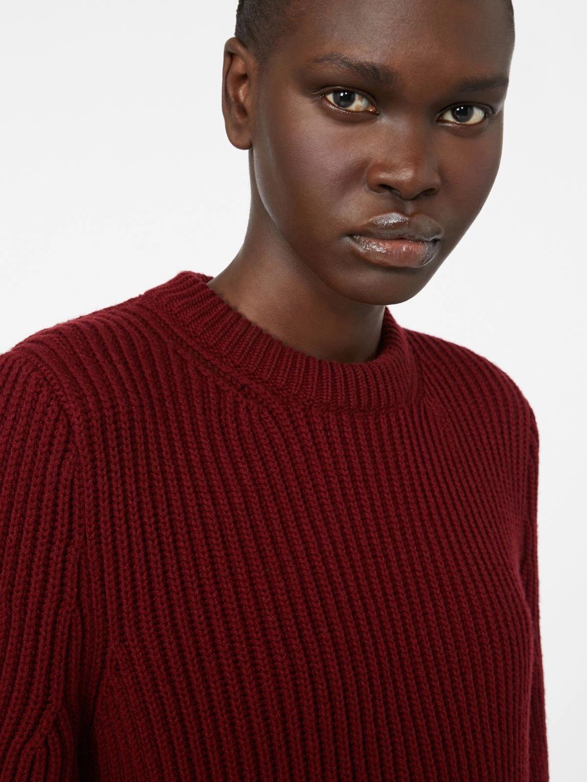 Abito a mantella in lana e cachemire - Lampone<BR/> ASTORIA1234 008 MAX MARA 