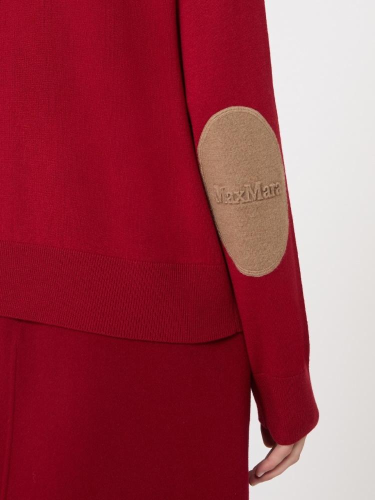 Maglia in lana con toppe logate<BR/> ECO 004 S MAX MARA 