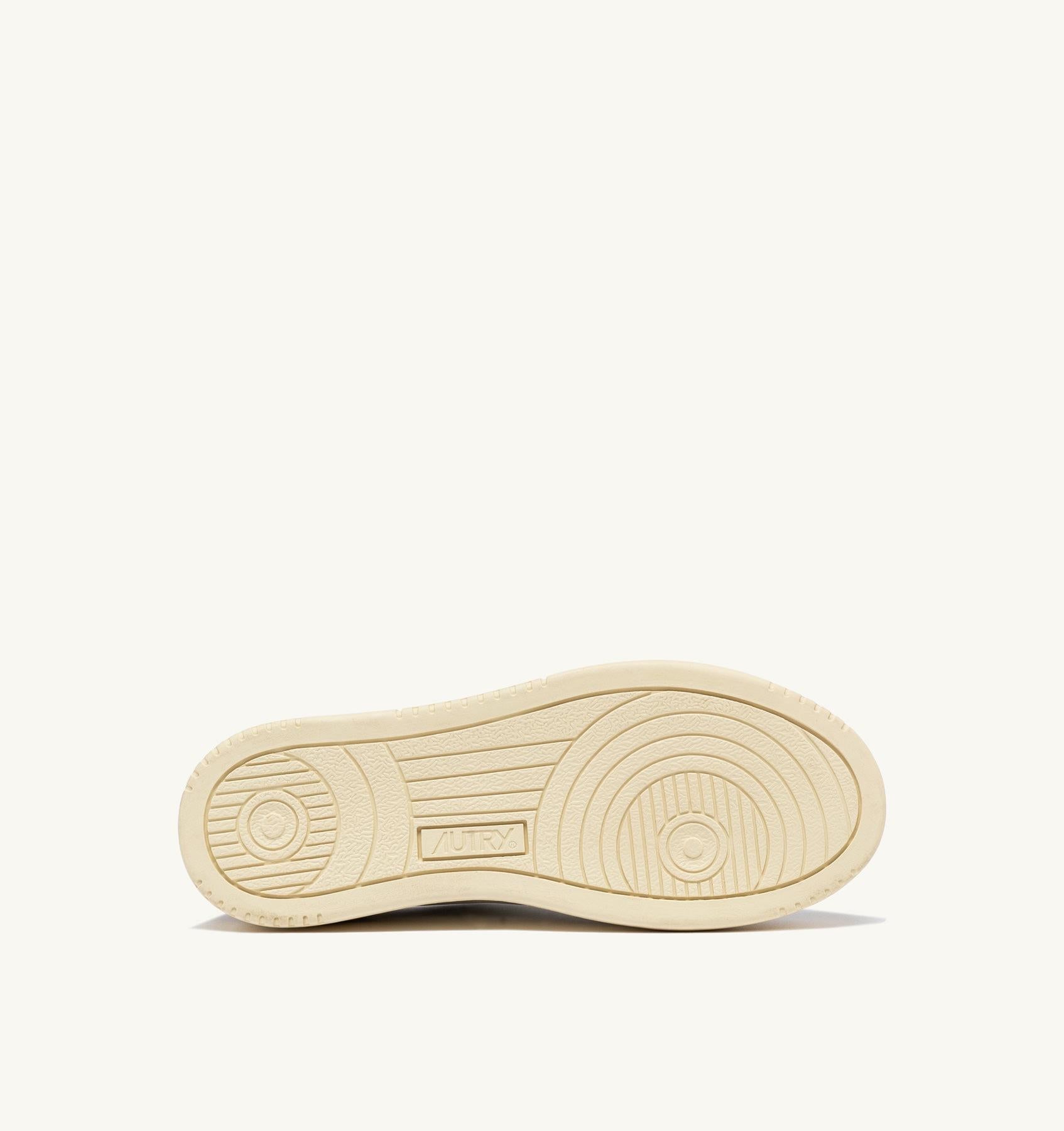 SNEAKERS MEDALIST LOW IN PELLE E SUEDE BIANCA E ARGENTO AULW LS74 AUTRY ACTION SHOES 