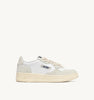 SNEAKERS MEDALIST LOW IN PELLE BIANCA E GLITTER