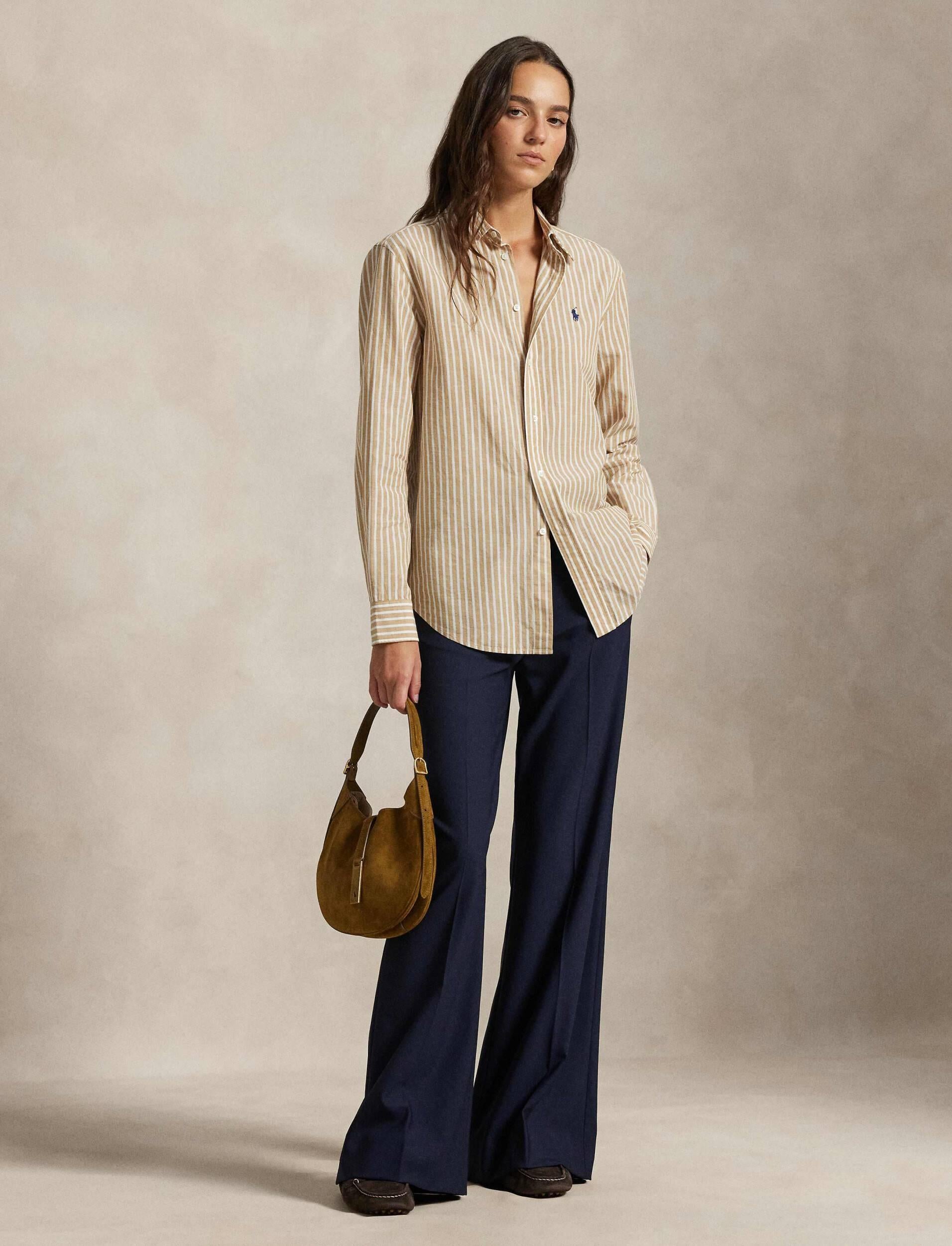 Camicia in cotone e lino 211971514 501 RALPH LAUREN 