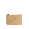Pochette in rafia con logo Love Birds