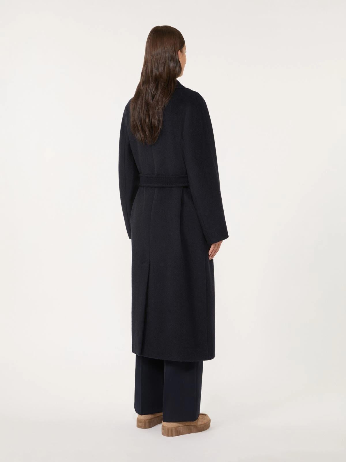 Cappotto lungo in lana e alpaca TEMPERA 010 WEEKEND 