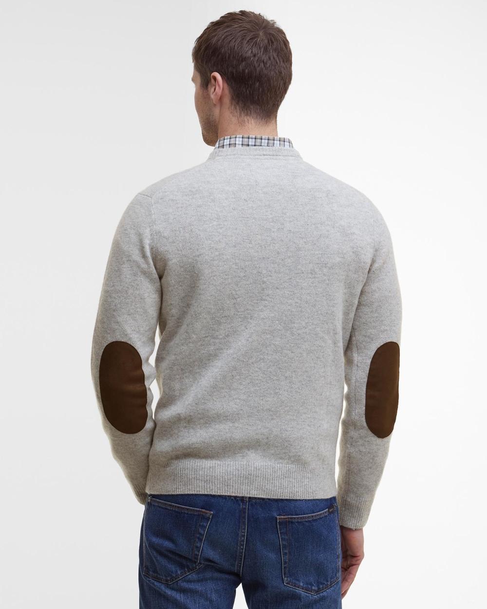 Maglione uomo Essential in lana merinos MKN0584 GY31 BARBOUR 