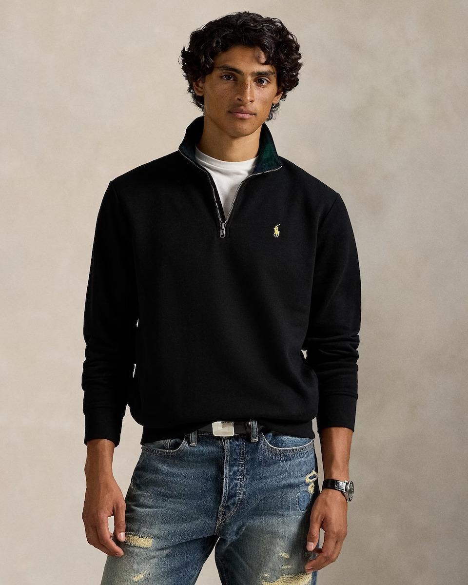 Felpa misto cotone mezza zip 710981468 001 RALPH LAUREN 