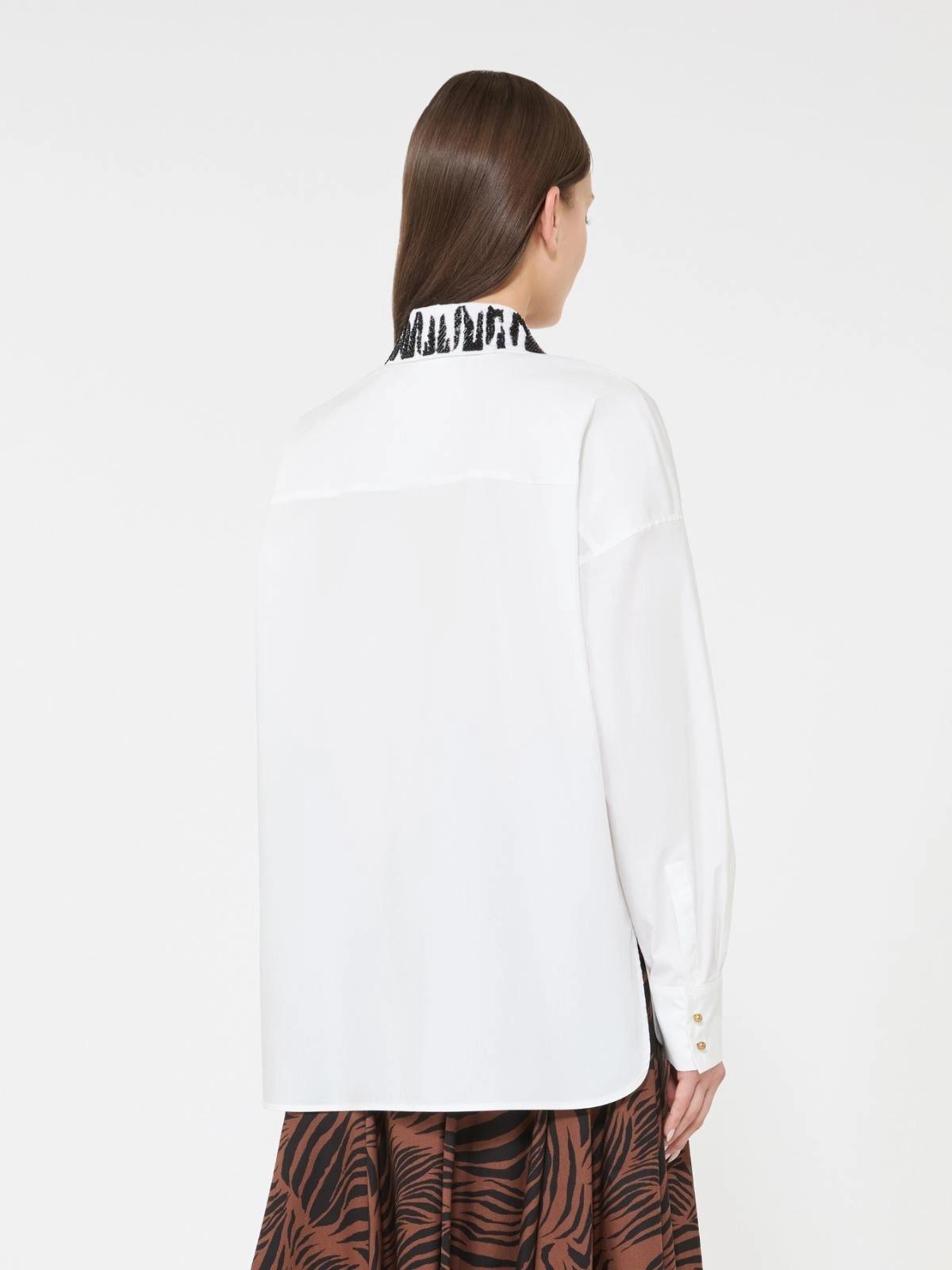 Camicia over in popeline - Bianco<BR/> MSTGENE 001 MAX MARA STUDIO 