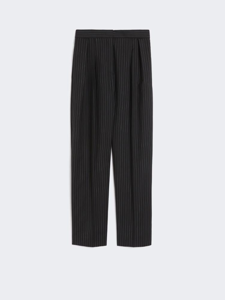 Pantalone carrot in tela di lana SESAMO 002 MAX MARA 
