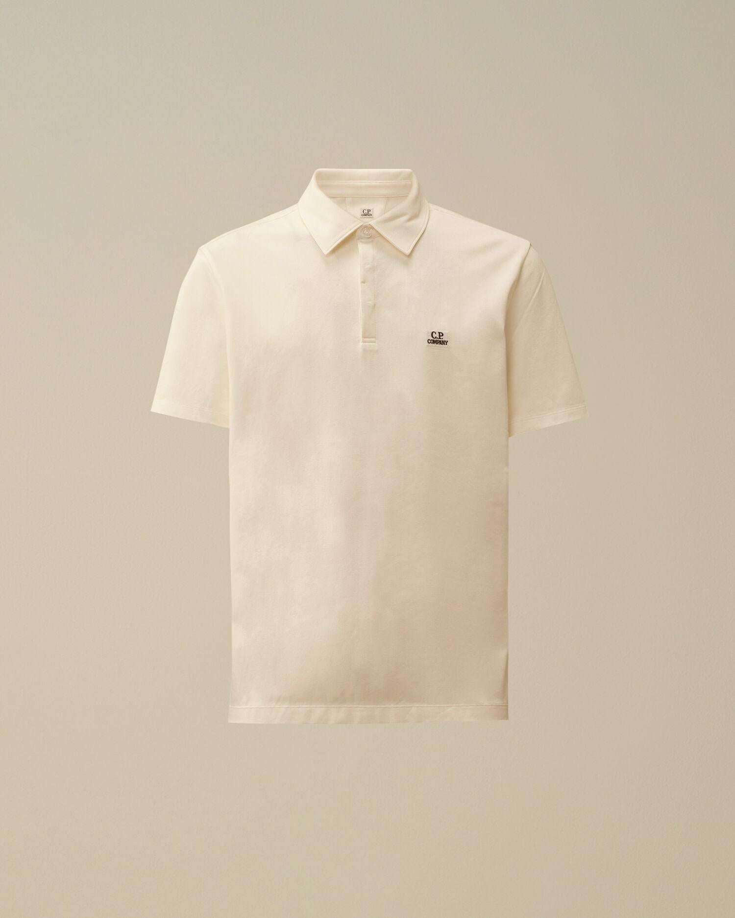 Stretch Piquet Three-Button Logo Polo