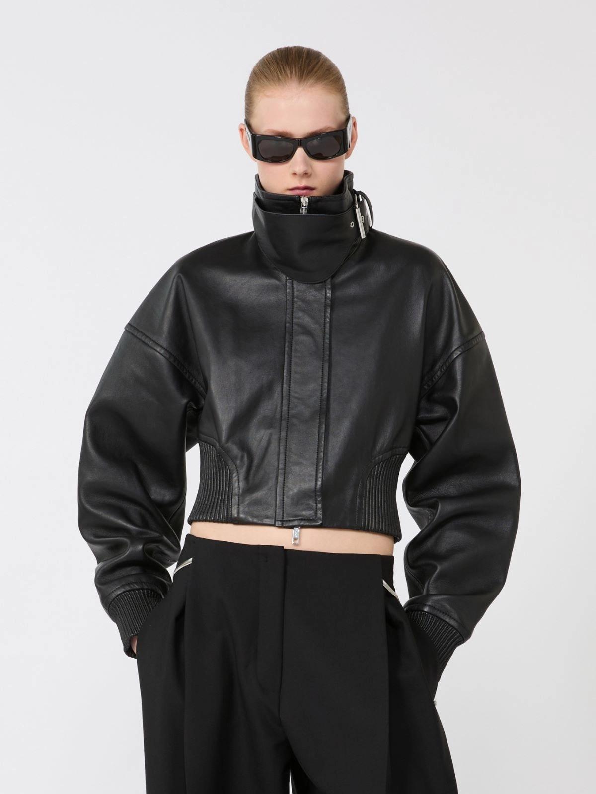 SPXOSSIDO<BR/>Giacchino corto in pelle SPXOSSIDO 002 SPORTMAX 