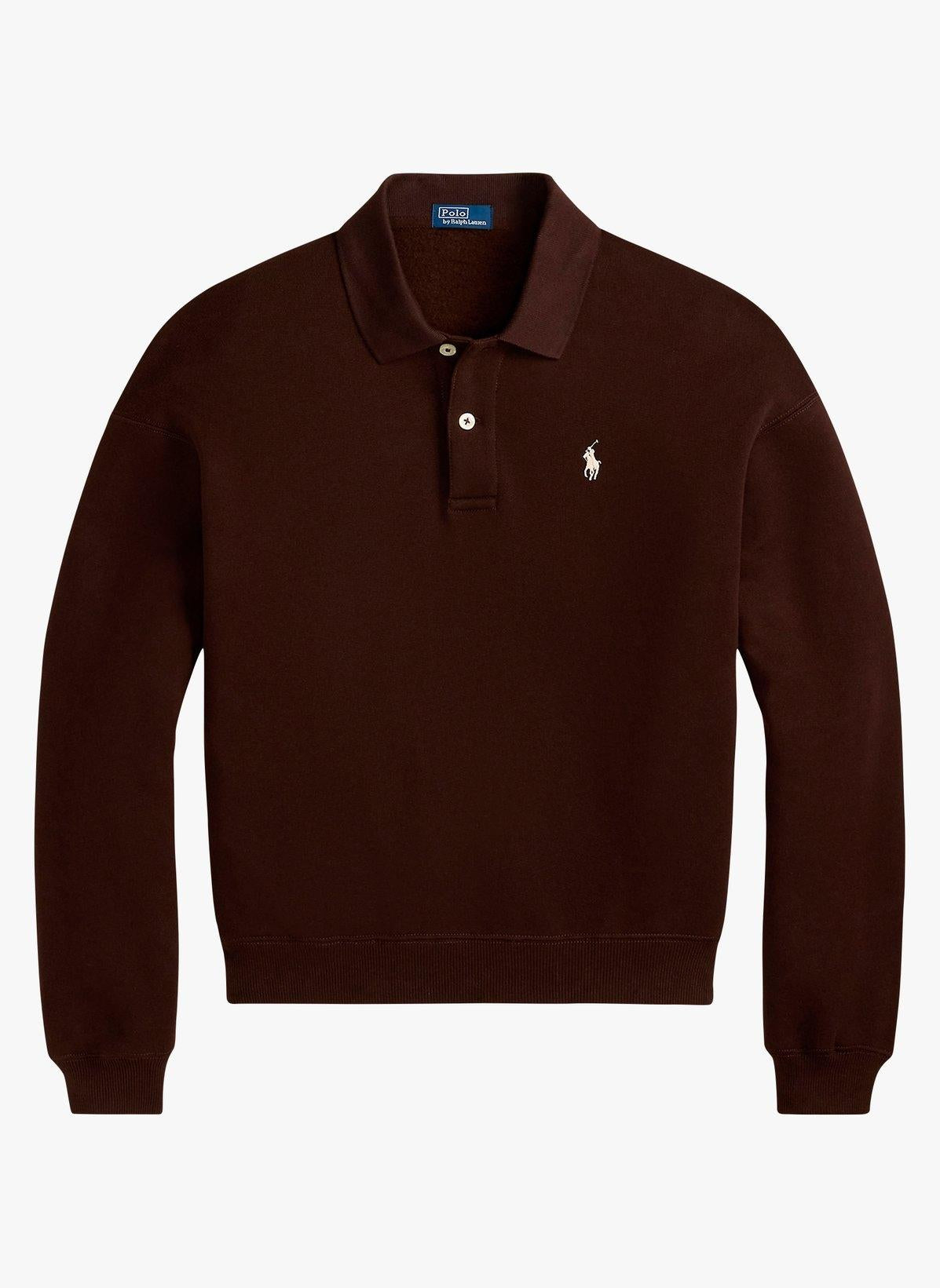 Polo donna oversize in misto cotone 211947966 009 RALPH LAUREN 