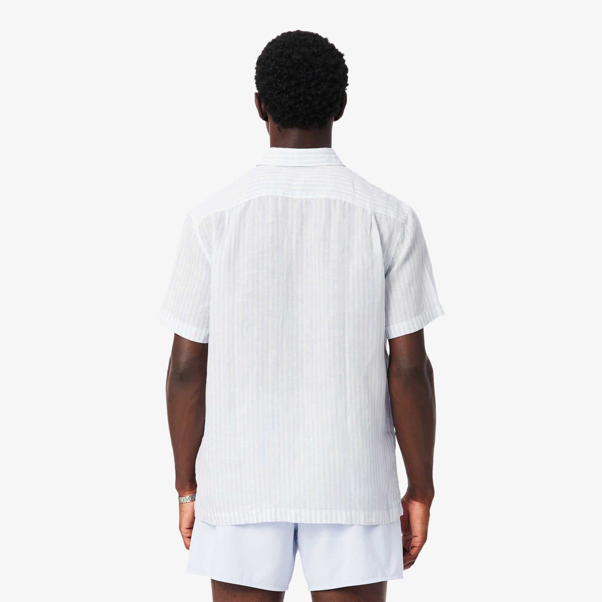 Camicia in lino a maniche corte CH8061 29I LACOSTE 