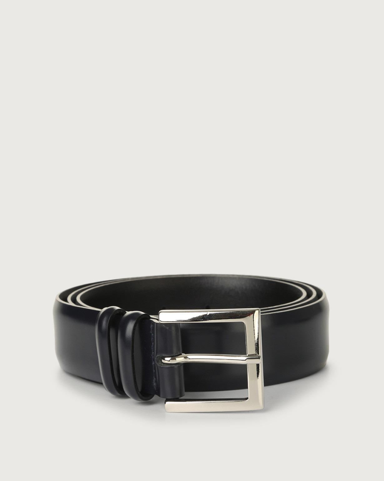 Cintura classica Calf in pelle 3,5 cm<BR/> U03202CAF NERO ORCIANI 