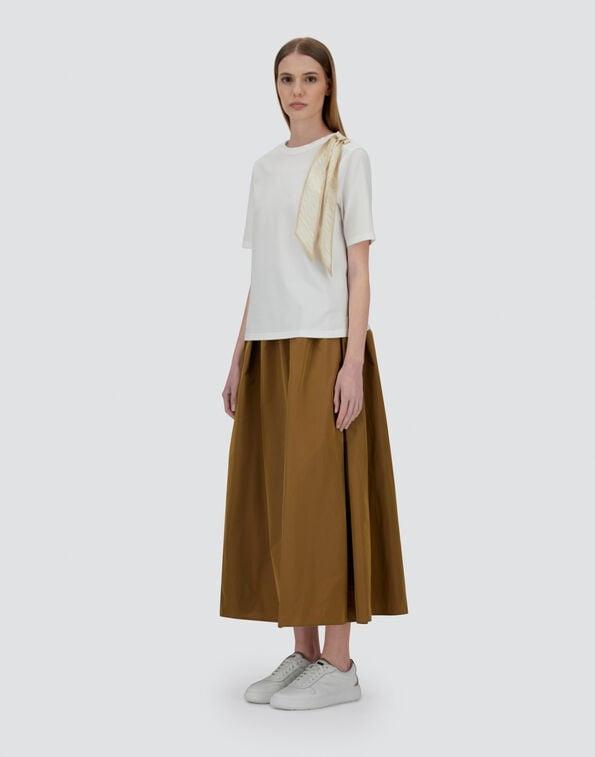 T-SHIRT IN SUPERFINE COTTON STRETCH E FOULARD<BR/> JG000276D52003 1012 HERNO 