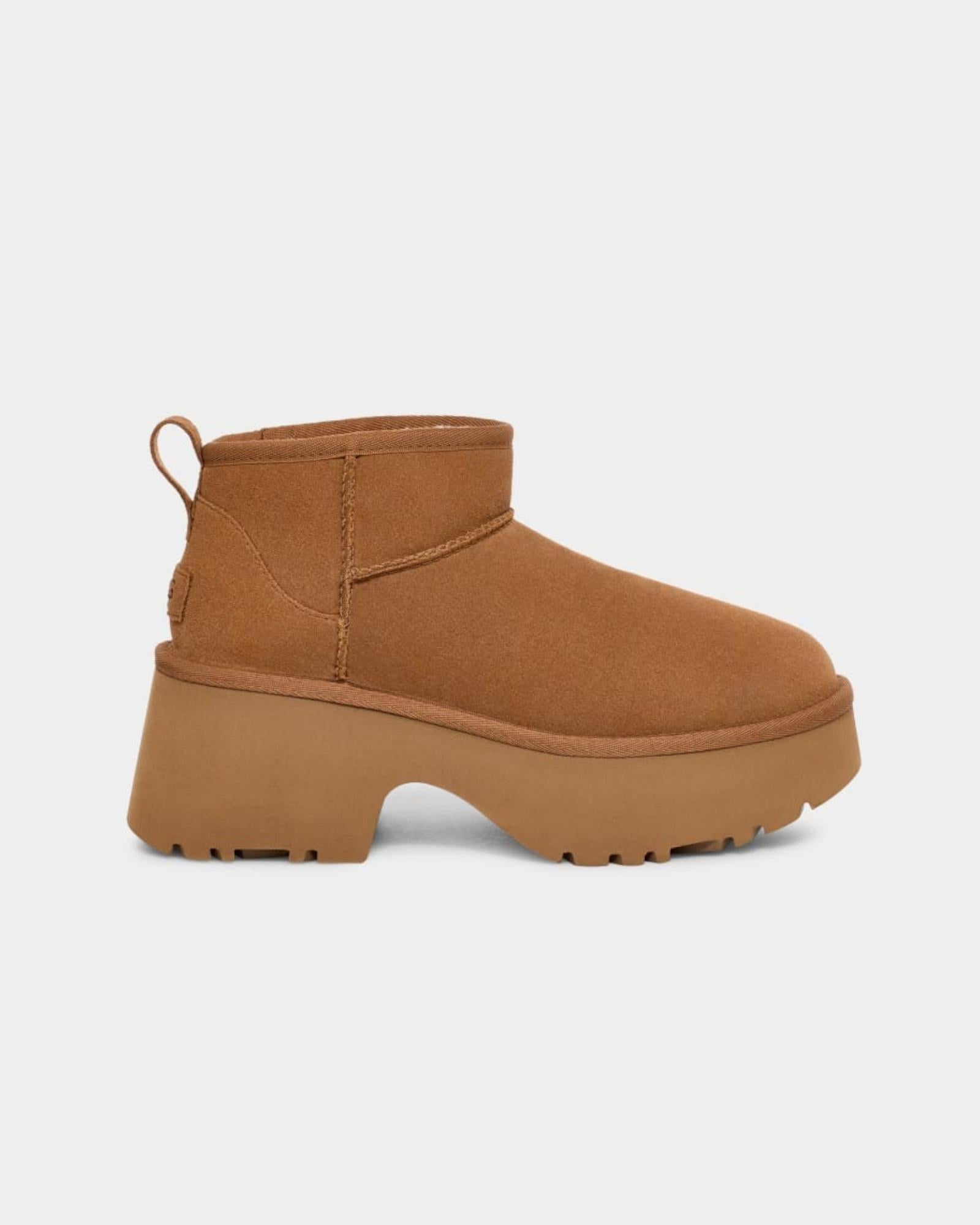 Scarpe donna classic ultra mini new heights in pelle scamosciata 1158311 CHE UGG 