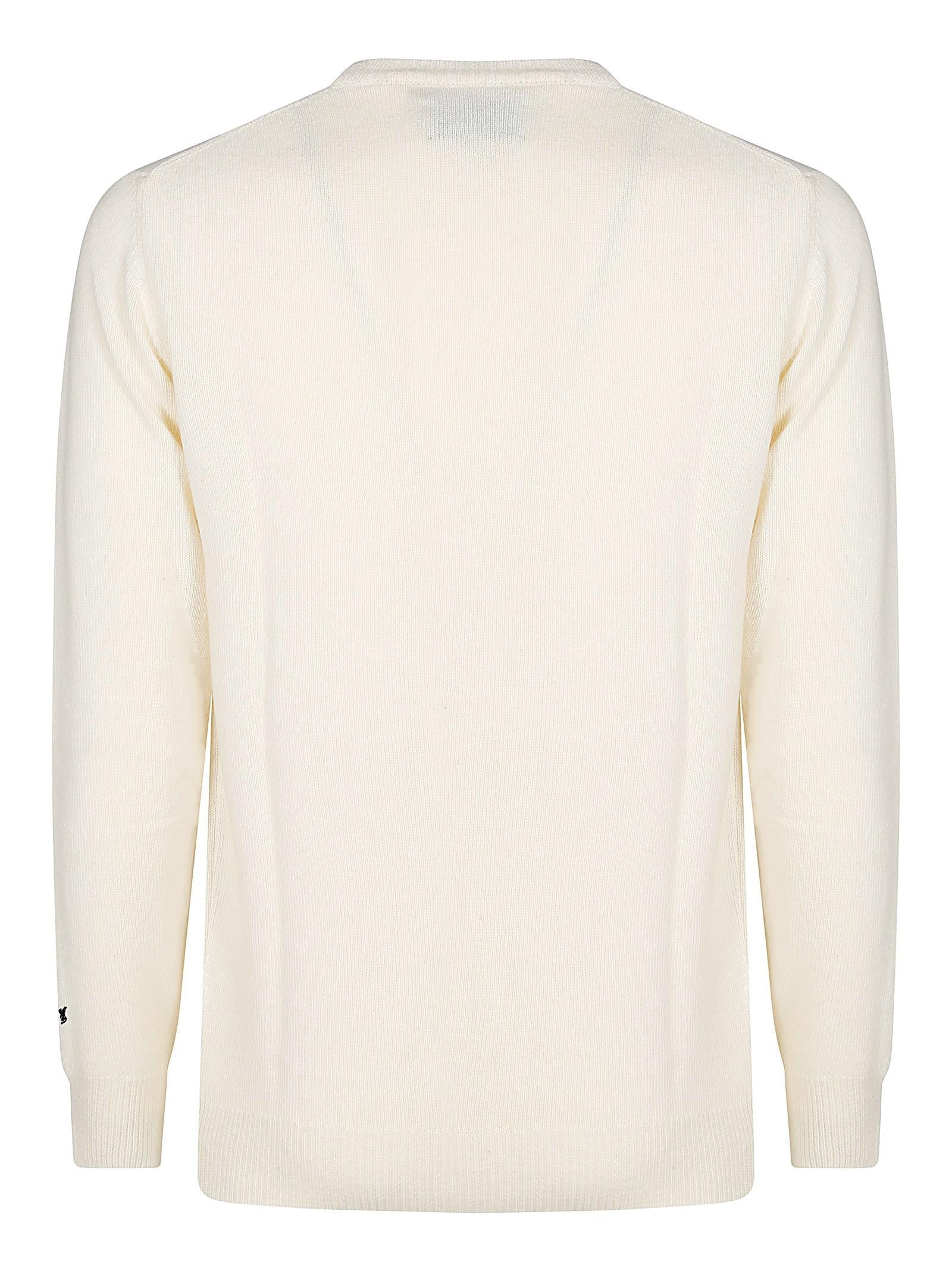 Maglione uomo in misto lana con applicazioni