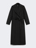 Cappotto a vestaglia in drap di lana